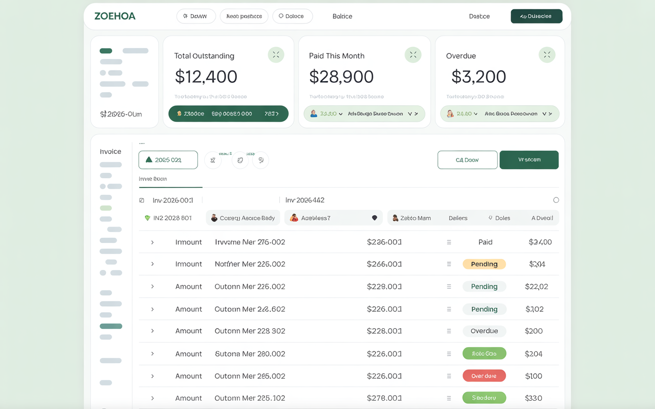 ZoeHOA Invoice Management with automated billing